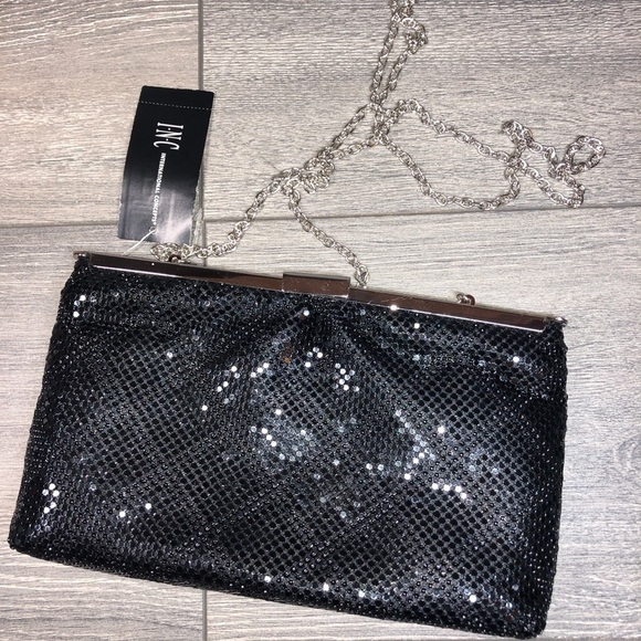 INC Terri Rhinestone Pouch Clutch - Picture 1 of 3